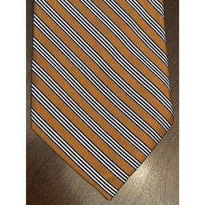 Roundtree & Yorke Orange Hand Made 100% Silk Men’s Neck Tie Made In China